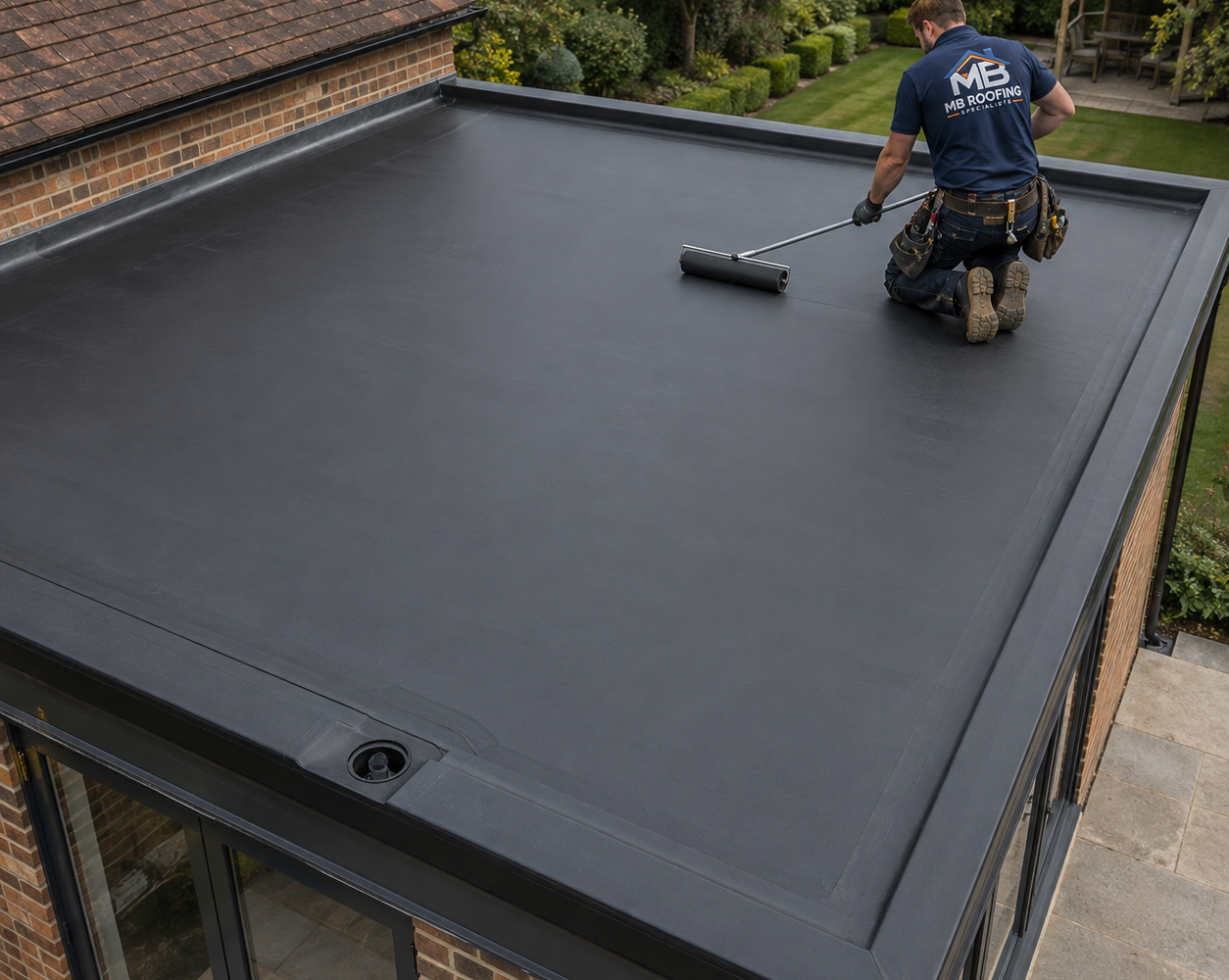 Flat Roofing carried out by MB Roofing Specialists in Kent