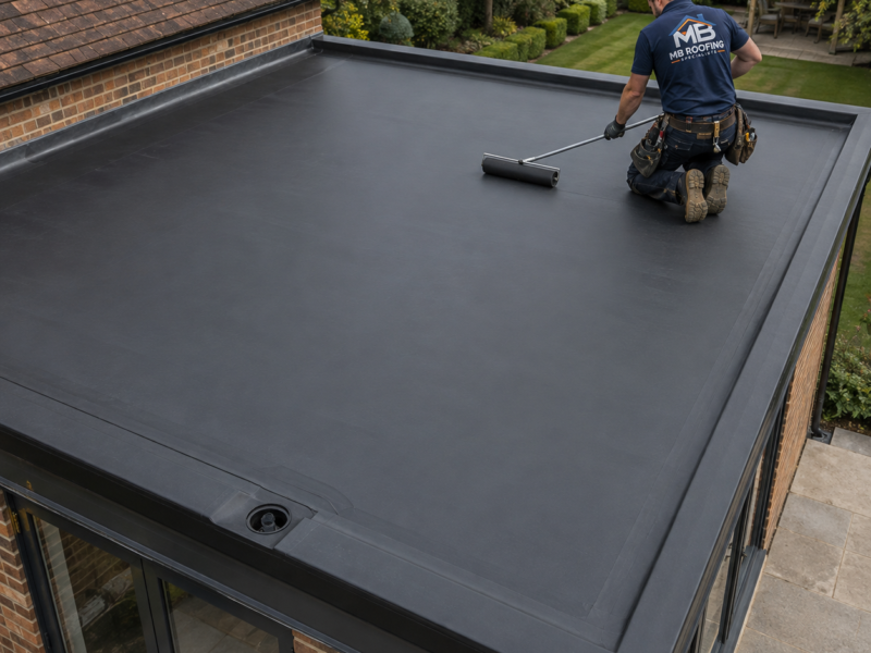 Flat Roofing carried out by MB Roofing Specialists in Kent